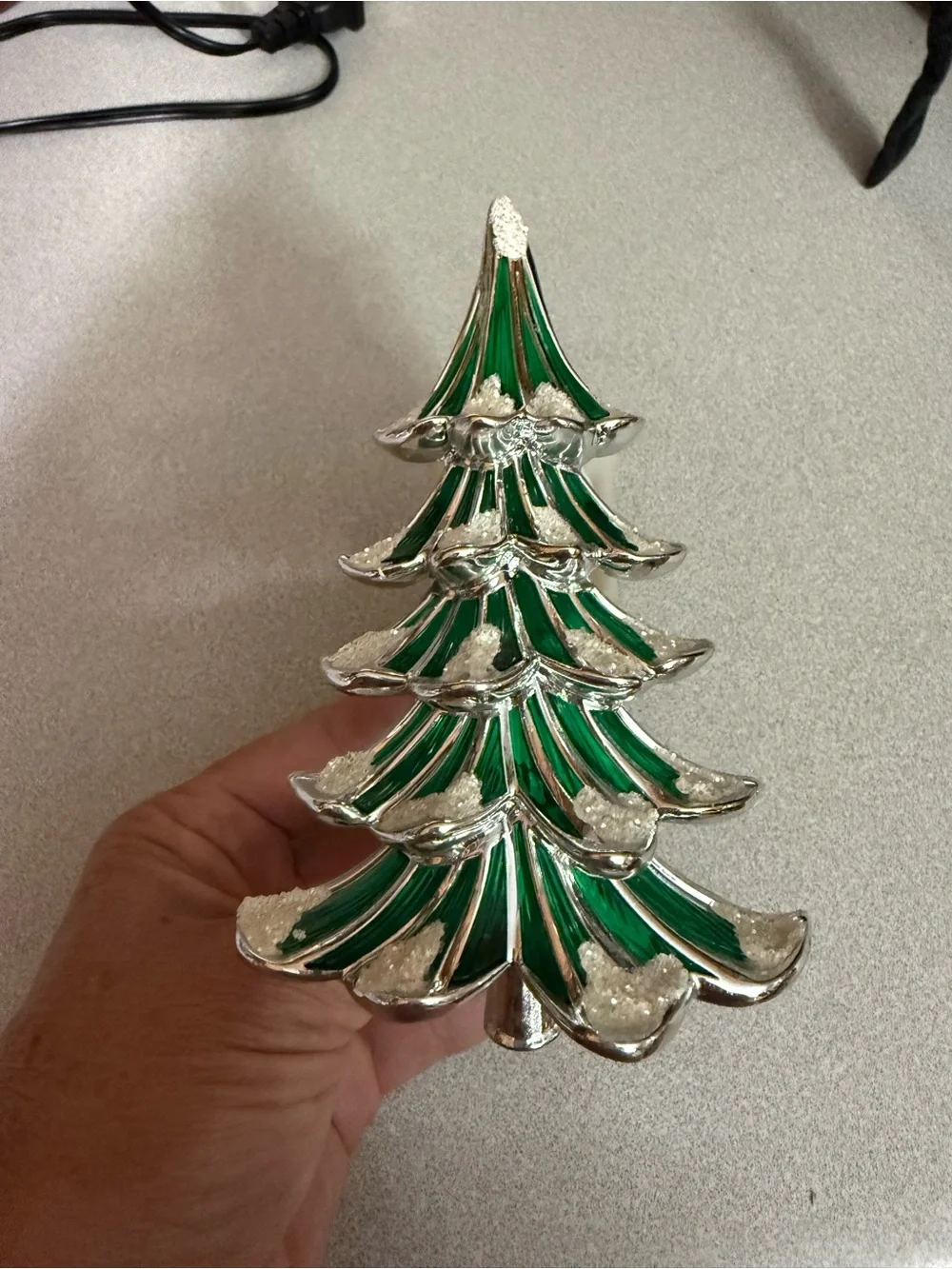 Green fir tree Holiday Wall Accent wallflower plug